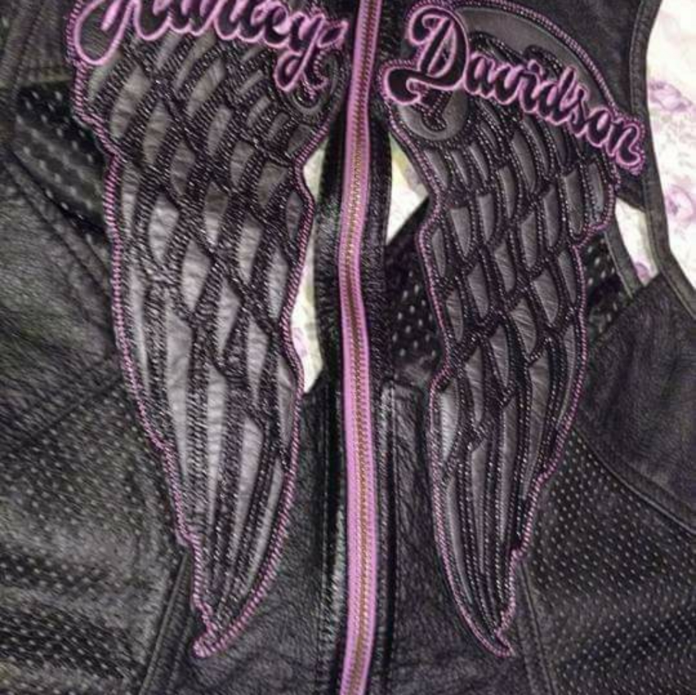 New Harley leather halter,vest